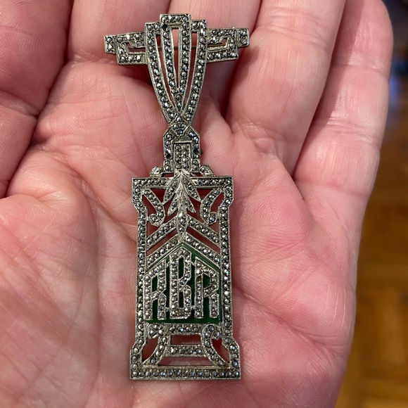 Vintage Marcasite Brooch - Picture 2 of 8